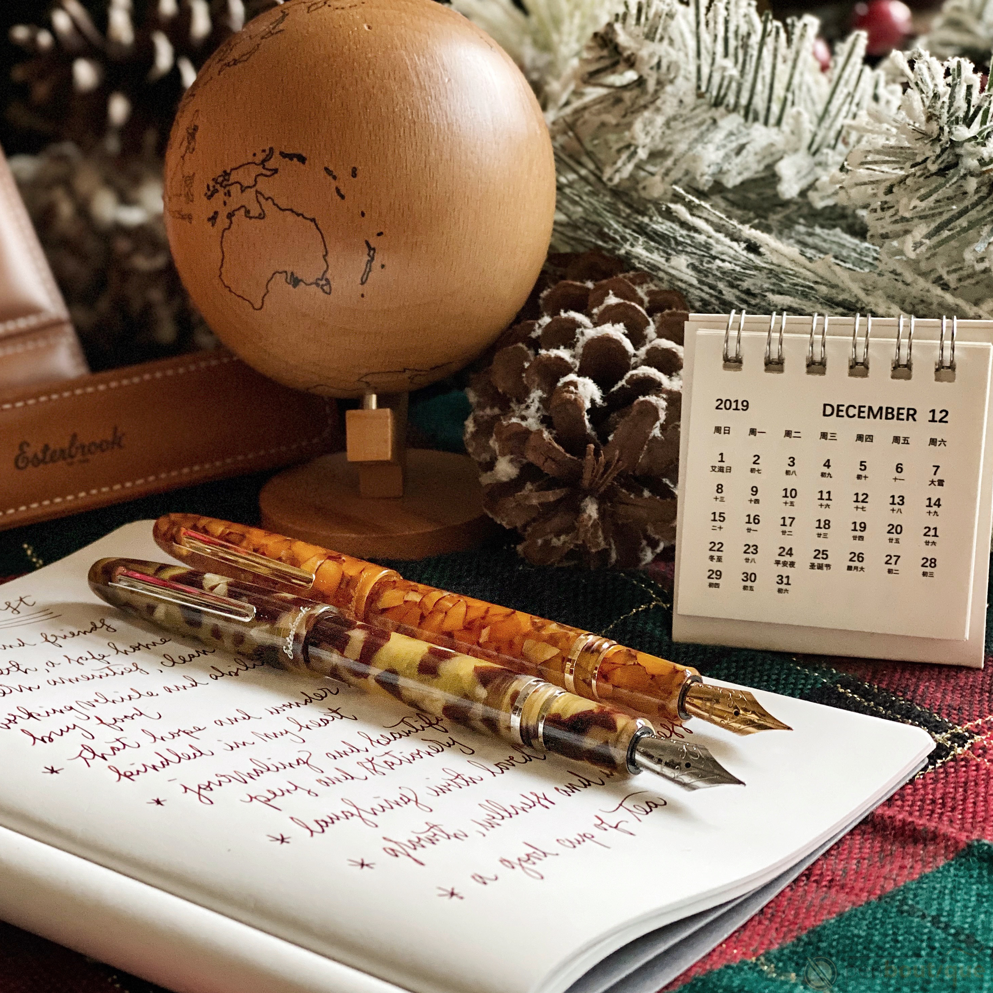 Esterbrook Estie Fountain Pen - Honeycomb - Gold Trim-Pen Boutique Ltd