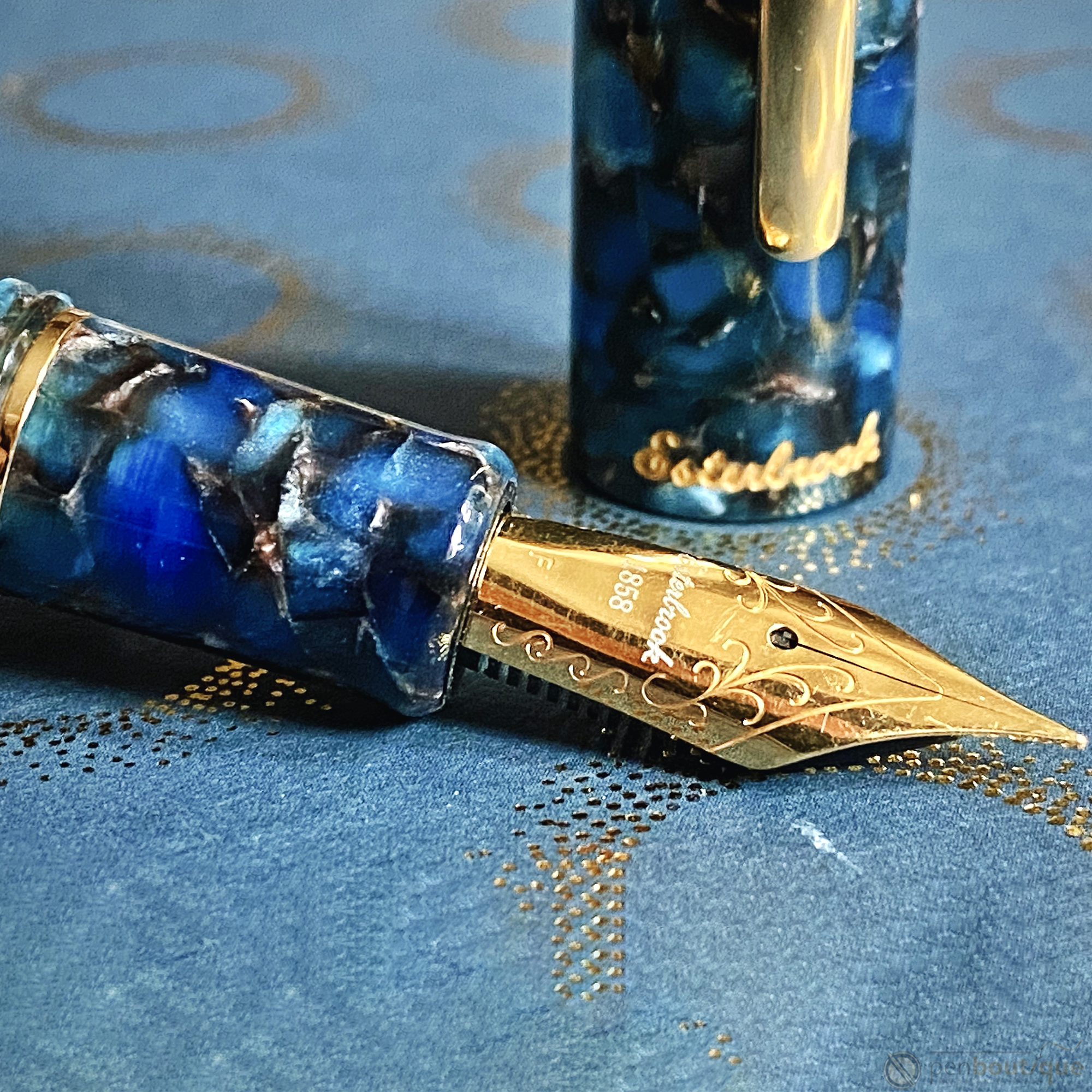 Esterbrook Estie Fountain Pen - Nouveau Bleu - Gold Trim-Pen Boutique Ltd