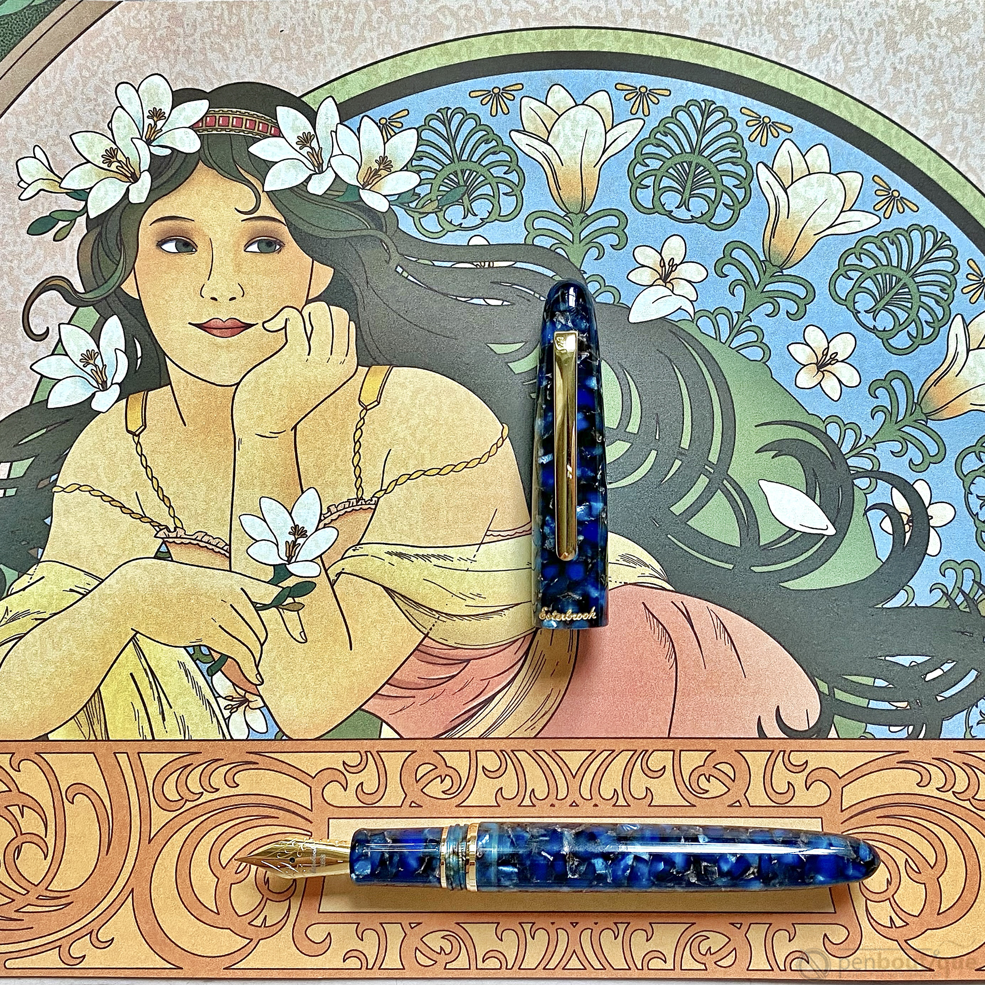 Esterbrook Estie Fountain Pen - Nouveau Bleu - Gold Trim-Pen Boutique Ltd
