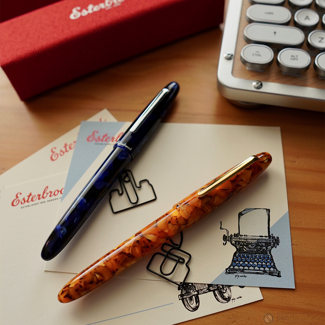 Esterbrook Estie Fountain Pen - Cobalt - Silver Trim-Pen Boutique Ltd
