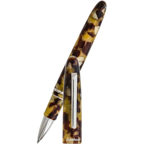 Esterbrook Estie Rollerball Pen - Chrome Trim - Tortoise-Pen Boutique Ltd