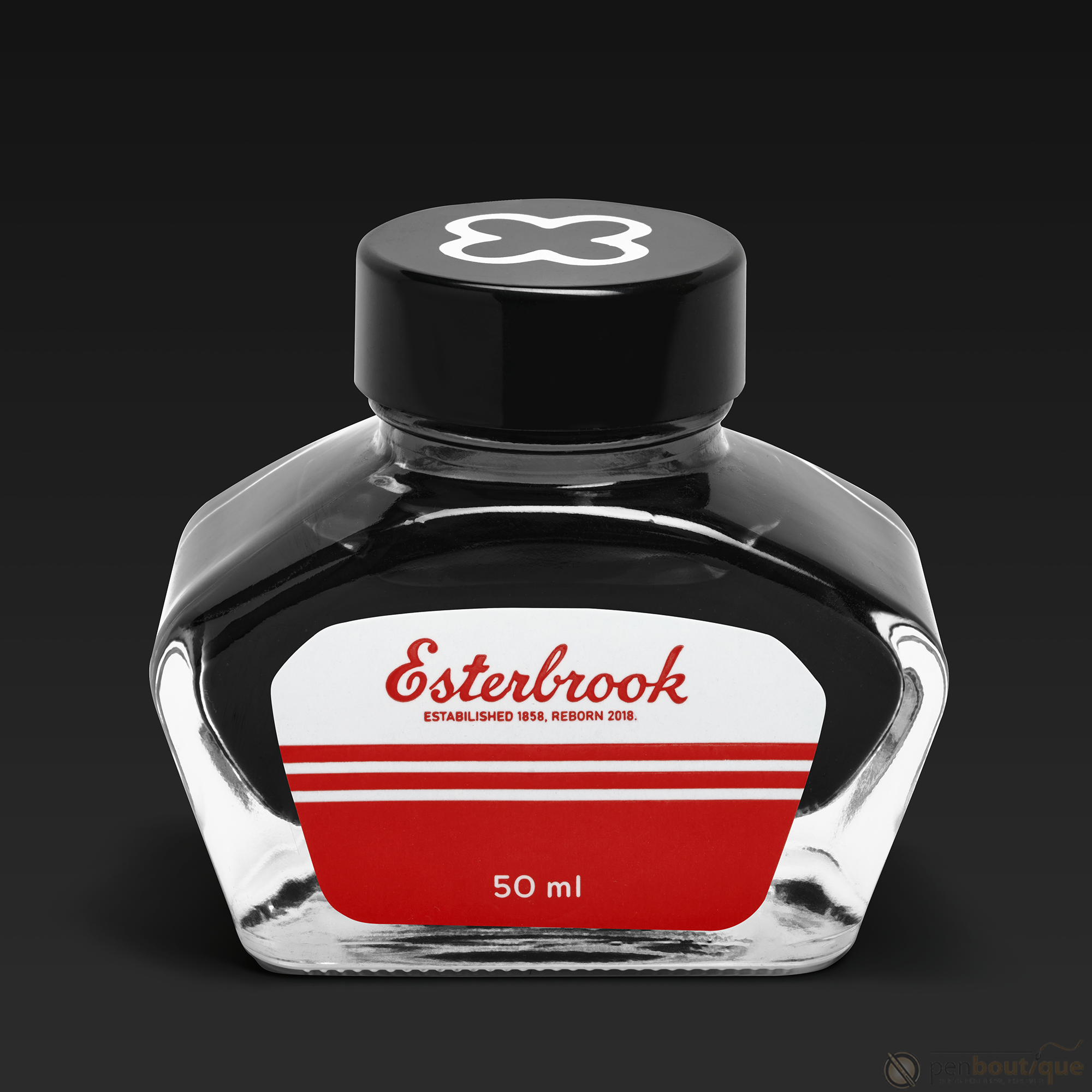 Esterbrook Ink Bottle - Ebony - 50ml-Pen Boutique Ltd