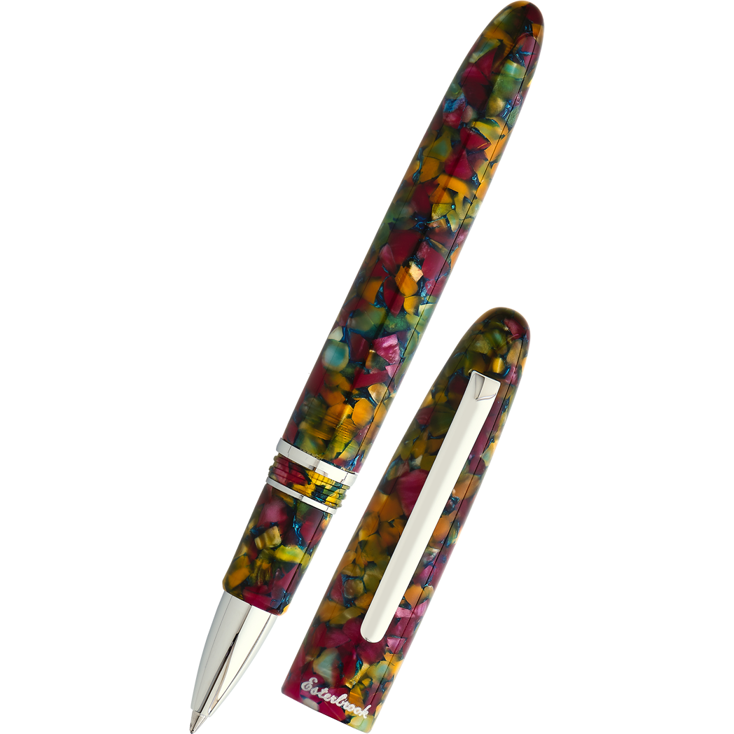 Esterbrook Estie Rollerball Pen - Botanical Garden - Palladium-Pen Boutique Ltd