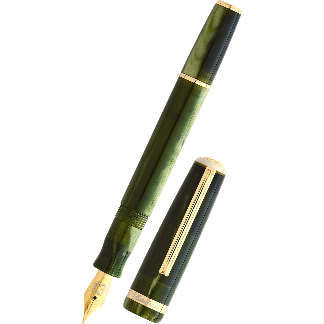 Esterbrook JR Pocket Fountain Pen - Palm Green - Gold Trim-Pen Boutique Ltd