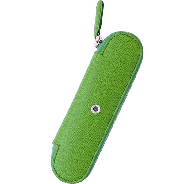 Graf Von Faber-Castell Case with Zipper for 2 Pens - Viper Green-Pen Boutique Ltd