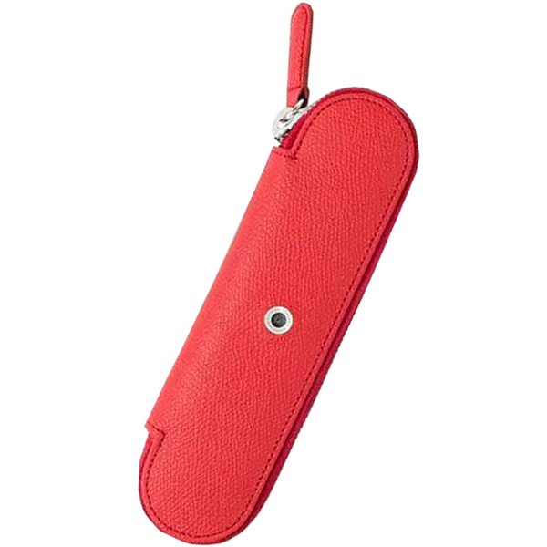 Graf Von Faber-Castell Case with Zipper for 2 Pens - India Red-Pen Boutique Ltd