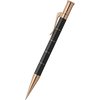 Graf von Faber-Castell Classic Anello Mechanical Pencil - Black with Rose Gold Trim-Pen Boutique Ltd