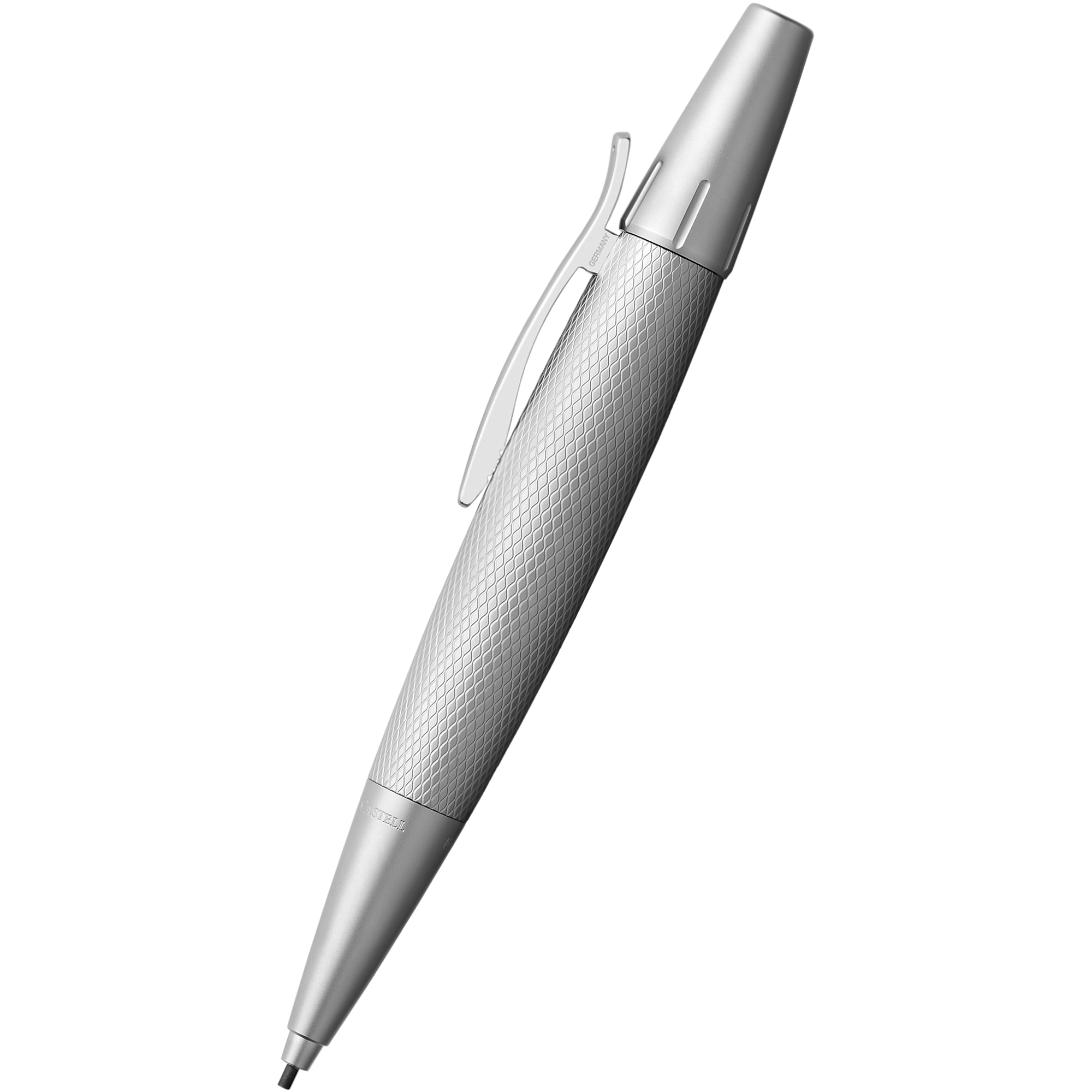 Faber-Castell Design E-Motion Mechanical Pencil - Pure Silver-Pen Boutique Ltd