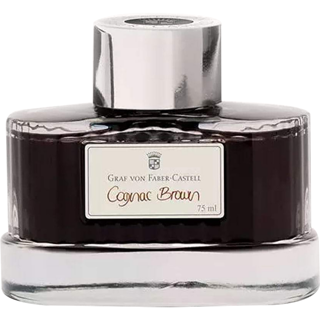 Graf Von Faber Castell Ink Bottle - Cognac Brown - 75ml-Pen Boutique Ltd
