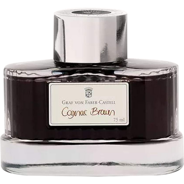 Graf Von Faber Castell Ink Bottle - Cognac Brown - 75ml-Pen Boutique Ltd