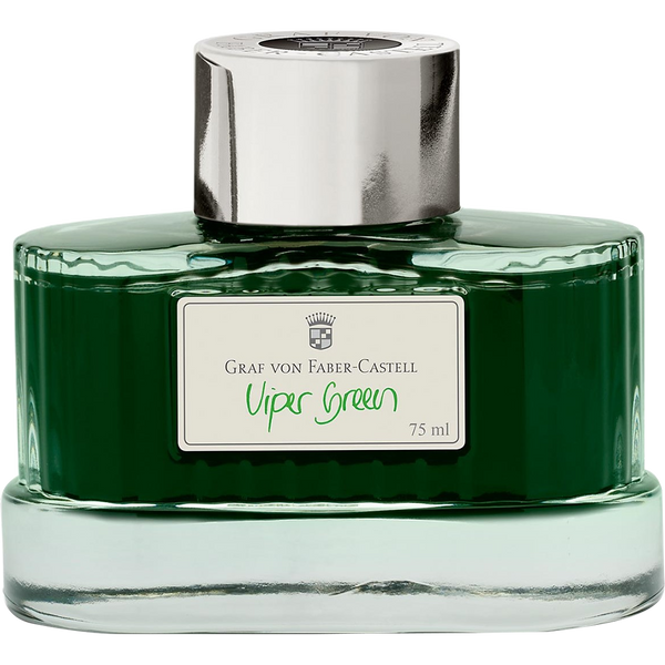 Graf Von Faber-Castell Ink Bottle - Viper Green - 75ml-Pen Boutique Ltd