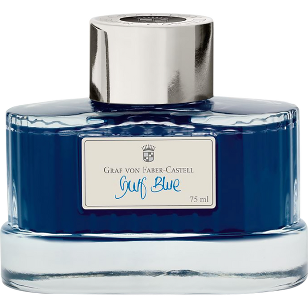Graf Von Faber-Castell Ink Bottle - Gulf Blue - 75ml-Pen Boutique Ltd