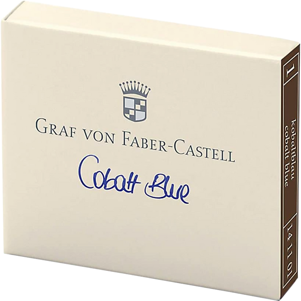 Graf Von Faber-Castell Design 6 Cobalt Blue Ink Cartridges-Pen Boutique Ltd