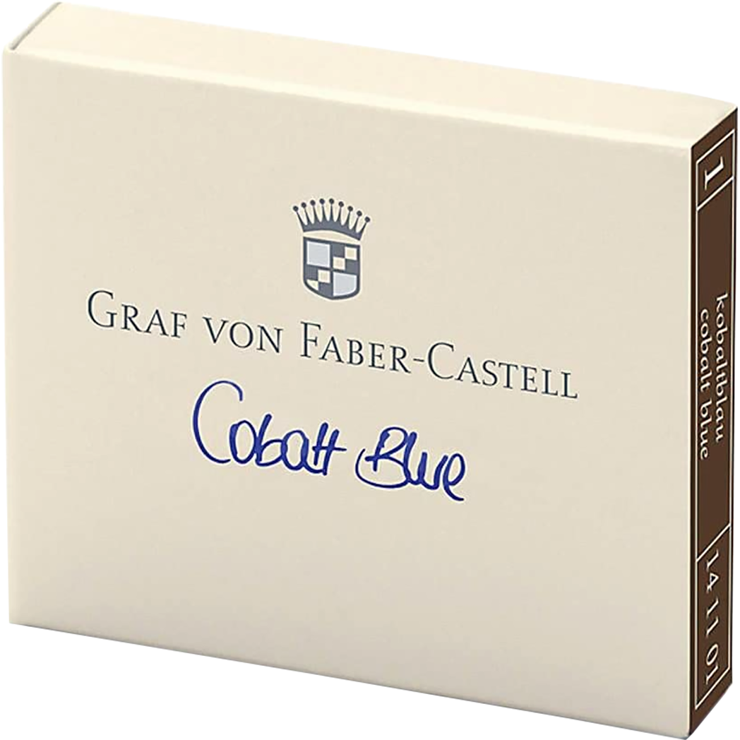 Graf Von Faber-Castell Design 6 Cobalt Blue Ink Cartridges-Pen Boutique Ltd