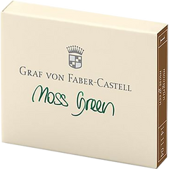 Graf Von Faber-Castell Design 6 Moss Green Ink Cartridges-Pen Boutique Ltd