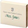 Graf Von Faber-Castell Design 6 Moss Green Ink Cartridges-Pen Boutique Ltd
