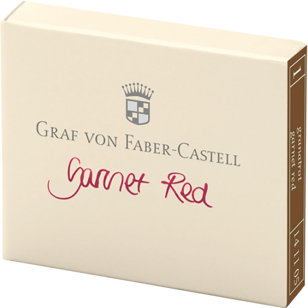 Graf Von Faber-Castell Design 6 Garnet Red Ink Cartridges-Pen Boutique Ltd