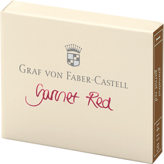 Graf Von Faber-Castell Design 6 Garnet Red Ink Cartridges-Pen Boutique Ltd