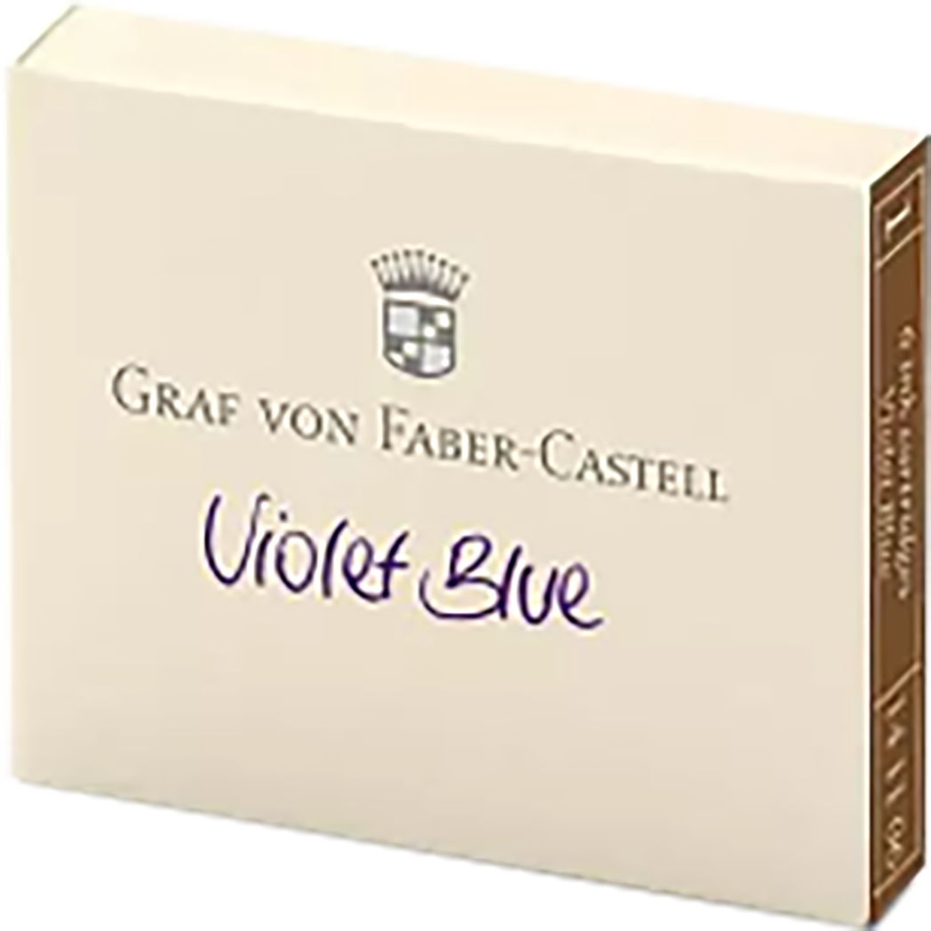 Graf Von Faber-Castell Design Heritage Ink Cartridges - Violet (6 per box)-Pen Boutique Ltd