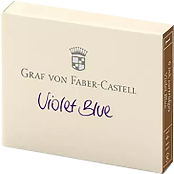 Graf Von Faber-Castell Design Heritage Ink Cartridges - Violet (6 per box)-Pen Boutique Ltd