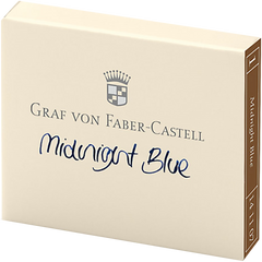 Graf Von Faber-Castell Design 6 Midnight Blue Ink Cartridges-Pen Boutique Ltd