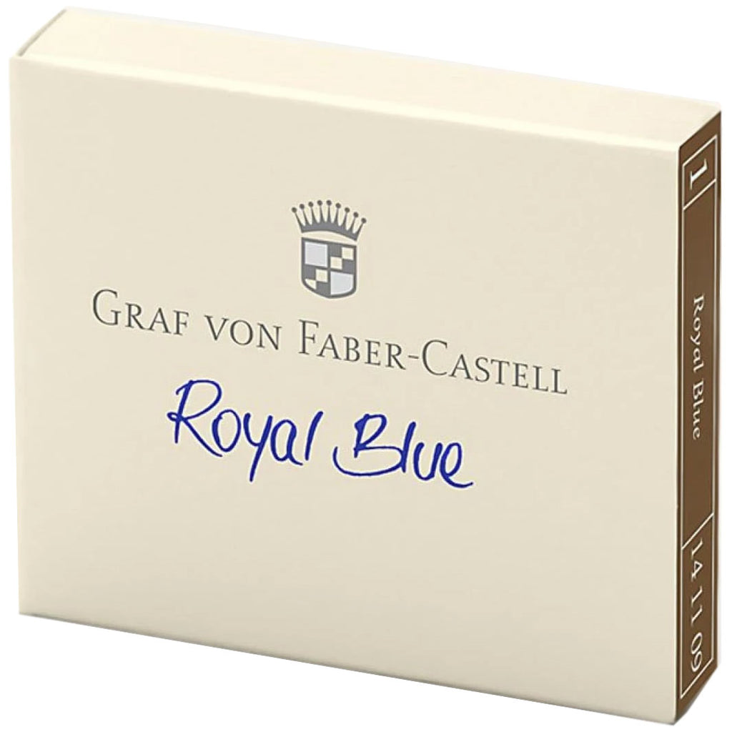 Graf Von Faber-Castell Design 6 Royal Blue Ink Cartridges-Pen Boutique Ltd