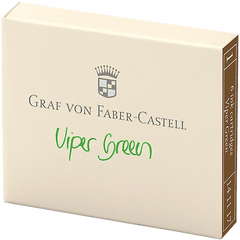 Graf Von Faber-Castell Ink Cartridges - Viper Green - 6/Box-Pen Boutique Ltd