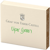 Graf Von Faber-Castell Ink Cartridges - Viper Green - 6/Box-Pen Boutique Ltd