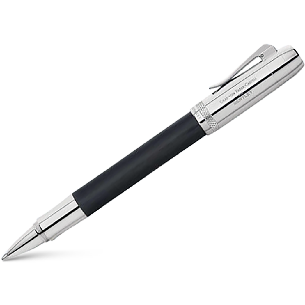 Graf von Faber-Castell Bentley II Rollerball Pen - Sable Black Ebony Wood-Pen Boutique Ltd