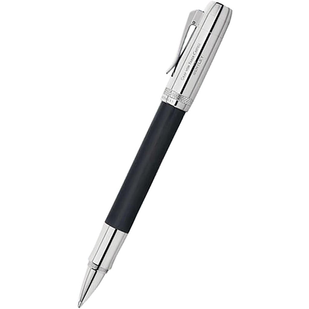 Graf von Faber-Castell Bentley II Rollerball Pen - Sable Black Ebony Wood-Pen Boutique Ltd