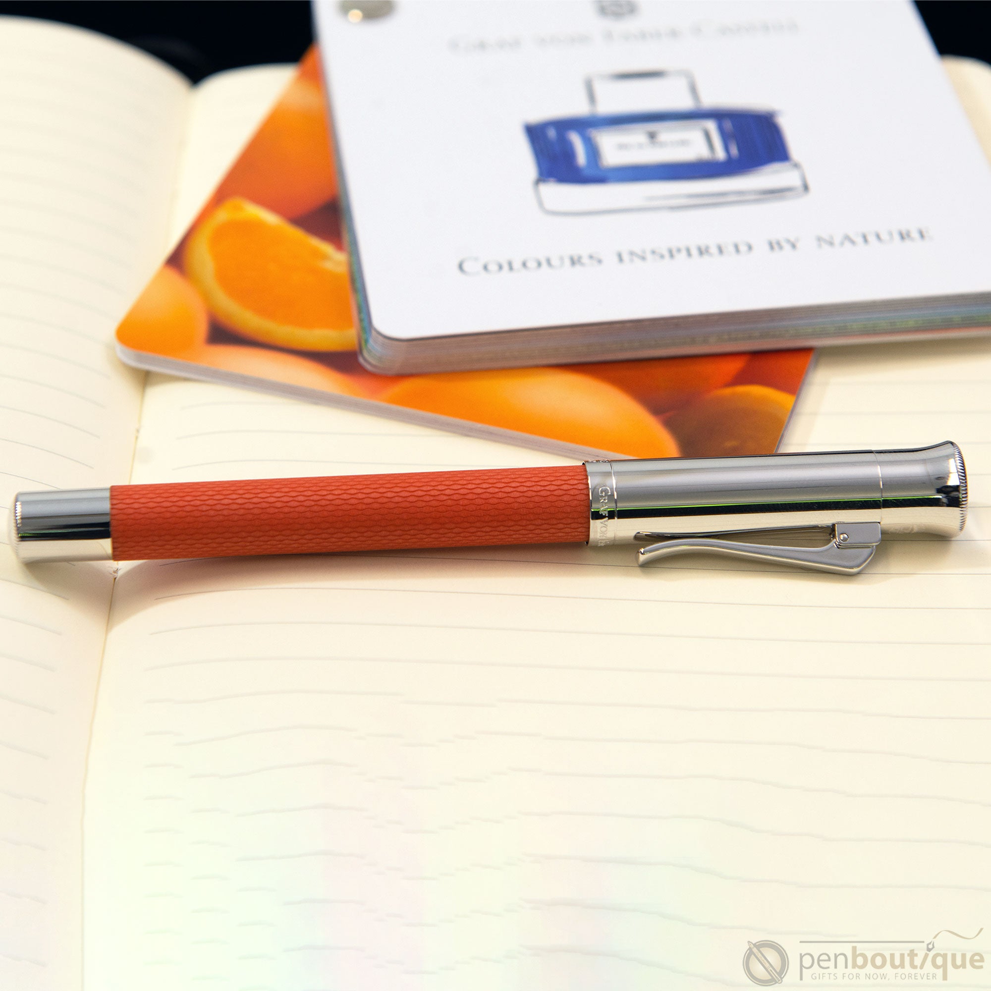 Graf Von Faber-Castell Guilloche Burned Orange Fountain Pen-Pen Boutique Ltd