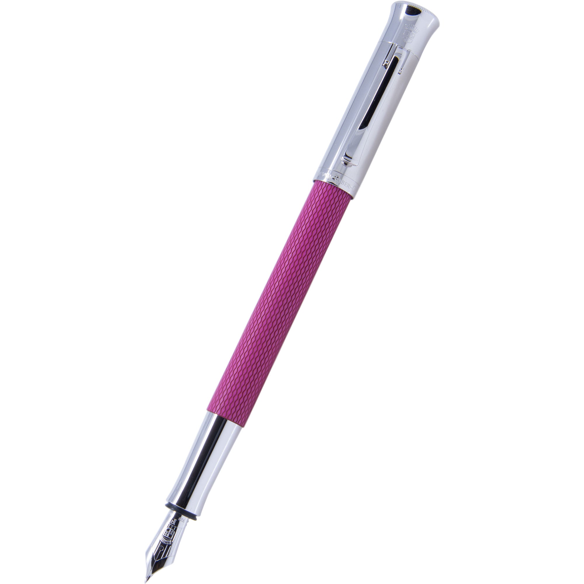 Graf Von Faber-Castell Guilloche Electric Pink Fountain Pen-Pen Boutique Ltd