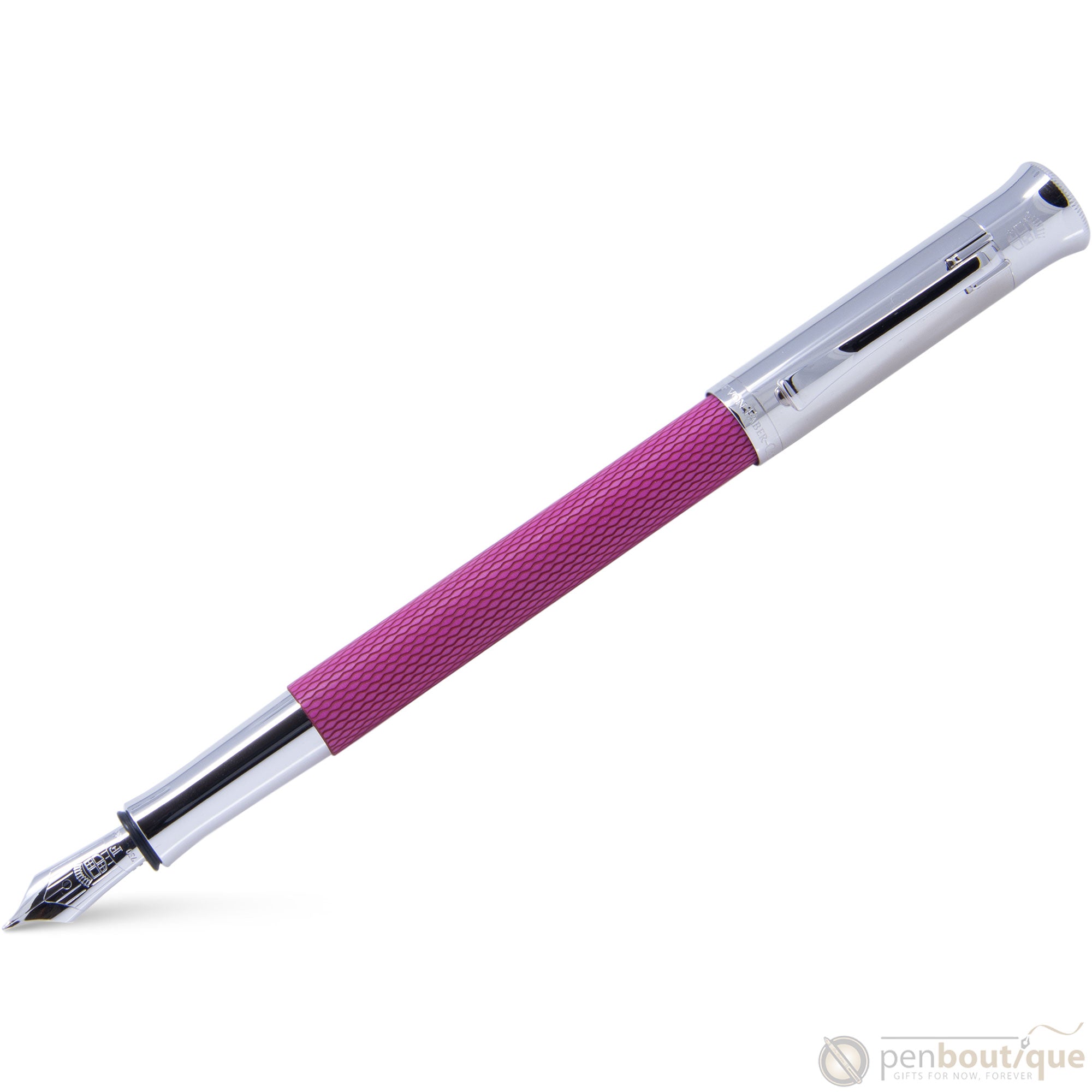 Graf Von Faber-Castell Guilloche Electric Pink Fountain Pen-Pen Boutique Ltd