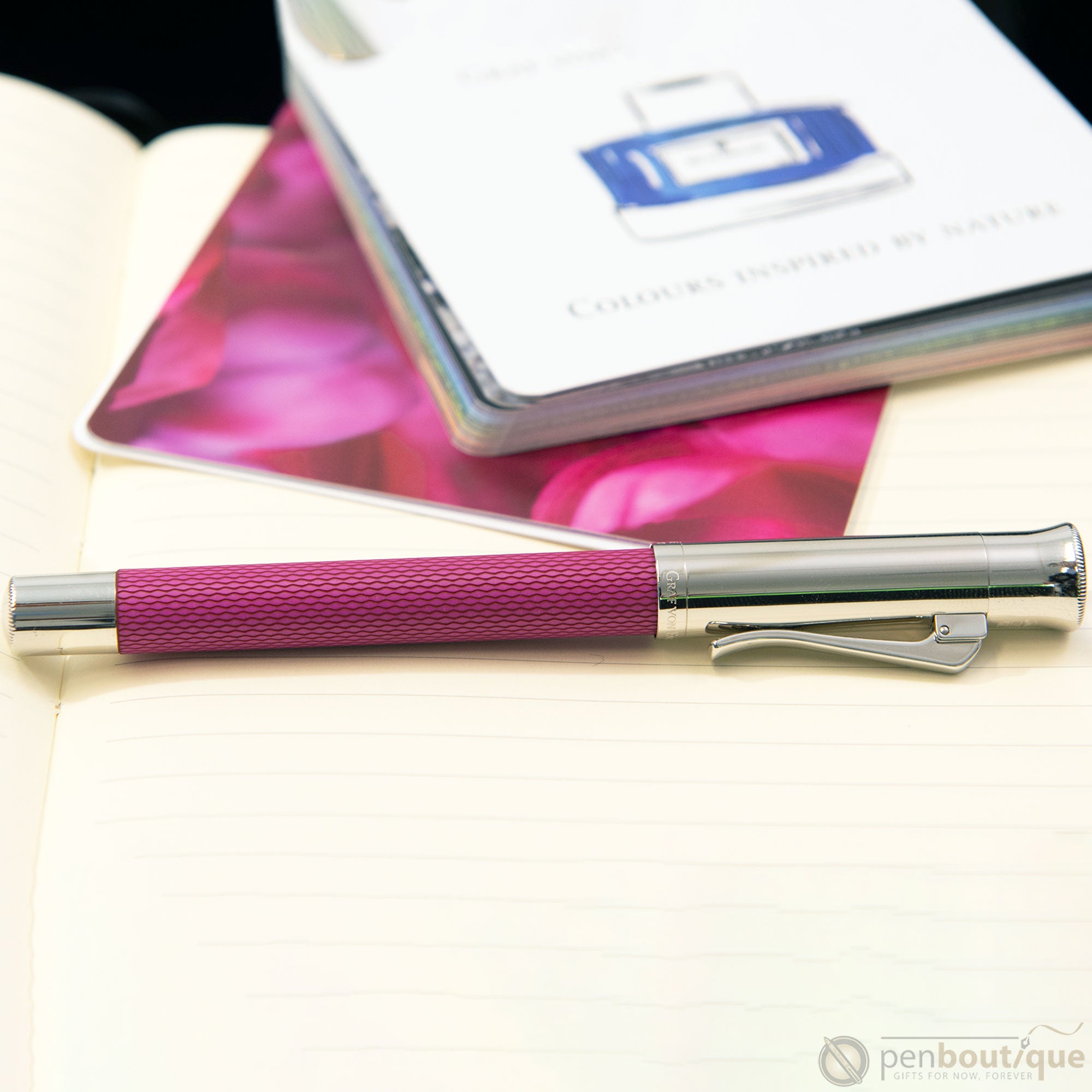 Graf Von Faber-Castell Guilloche Electric Pink Fountain Pen-Pen Boutique Ltd