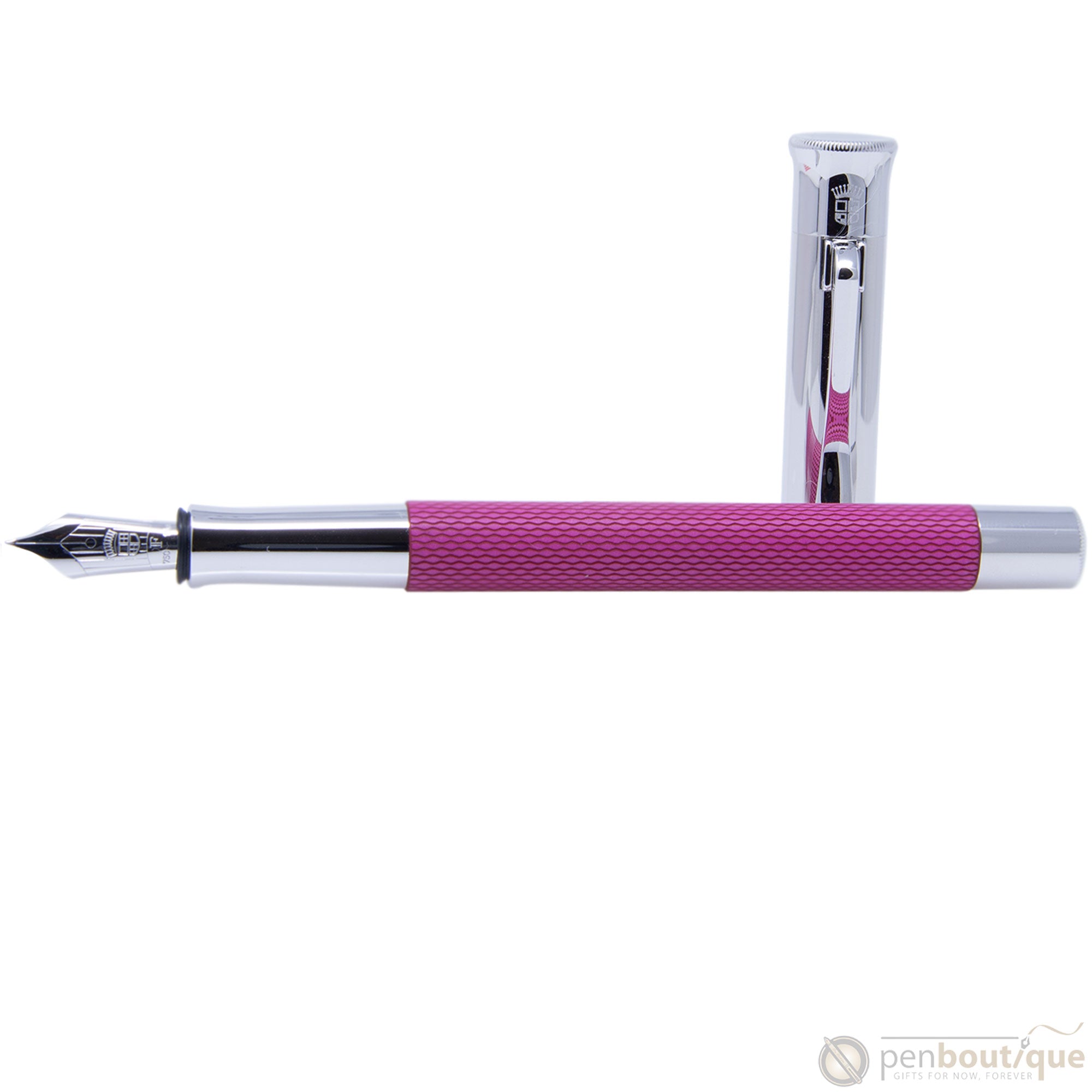 Graf Von Faber-Castell Guilloche Electric Pink Fountain Pen-Pen Boutique Ltd