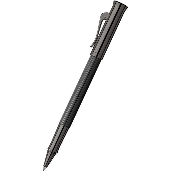 Graf Von Faber-Castell Guilloche Rollerball Pen - Black Edition-Pen Boutique Ltd