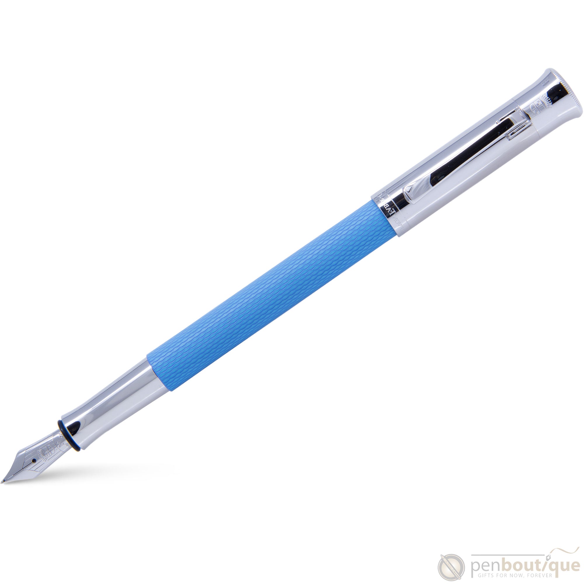 Graf Von Faber-Castell Guilloche Fountain Pen - Gulf Blue-Pen Boutique Ltd