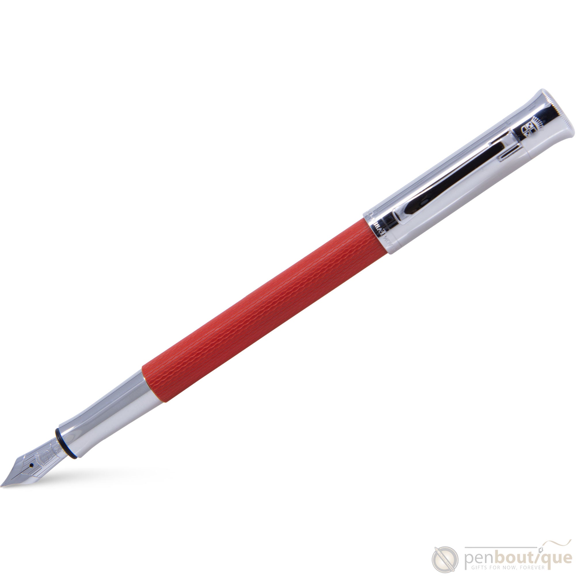 Graf Von Faber-Castell Guilloche Fountain Pen - India Red-Pen Boutique Ltd
