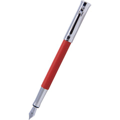 Graf Von Faber-Castell Guilloche Fountain Pen - India Red-Pen Boutique Ltd