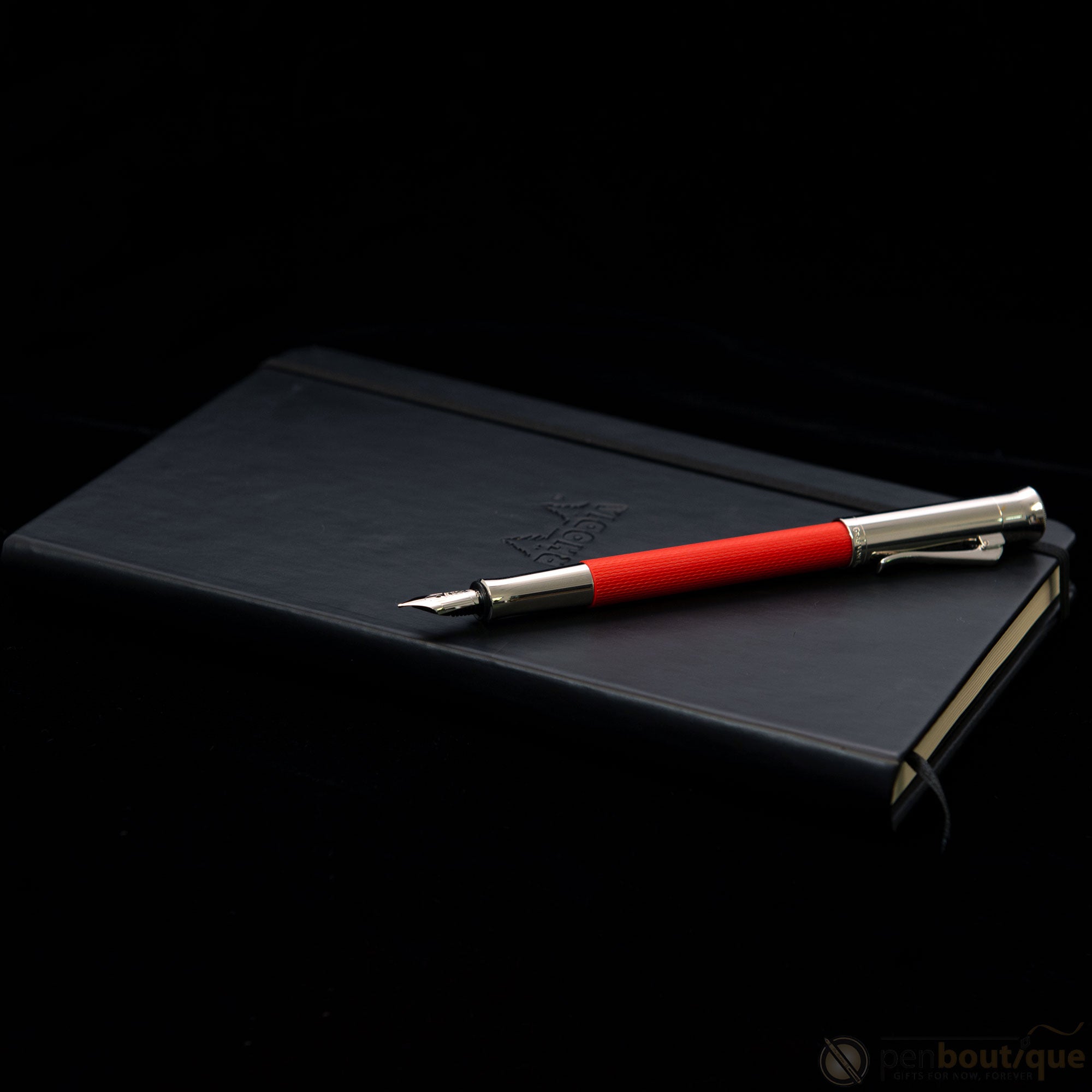 Graf Von Faber-Castell Guilloche Fountain Pen - India Red-Pen Boutique Ltd