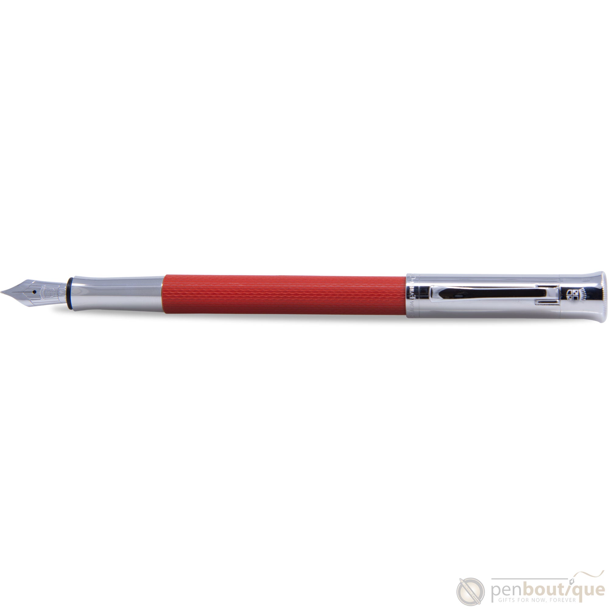 Graf Von Faber-Castell Guilloche Fountain Pen - India Red-Pen Boutique Ltd