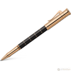 Graf von Faber-Castell Classic Anello Rollerball Pen - Black with Rose Gold Trim-Pen Boutique Ltd
