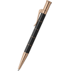 Graf von Faber-Castell Classic Anello Ballpoint Pen - Black with Rose Gold Trim - Pen Boutique Ltd