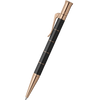 Graf von Faber-Castell Classic Anello Ballpoint Pen - Black with Rose Gold Trim-Pen Boutique Ltd