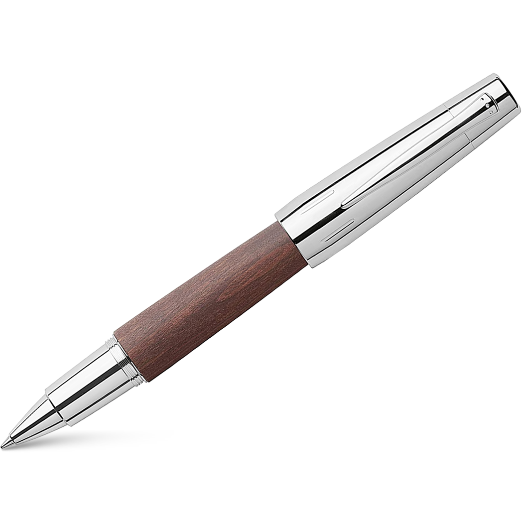 Faber-Castell Design E-Motion Pear Wood Dark Brown Rollerball Pen-Pen Boutique Ltd