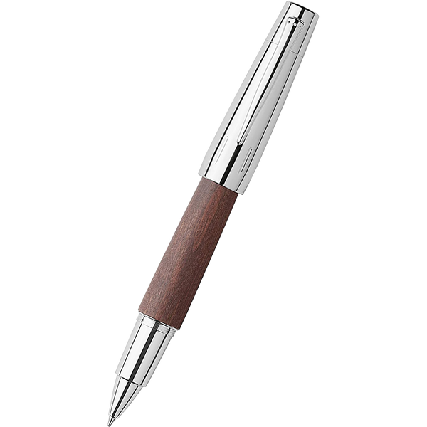 Faber-Castell Design E-Motion Pear Wood Dark Brown Rollerball Pen-Pen Boutique Ltd