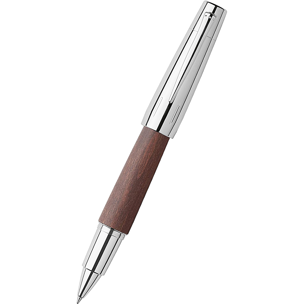 Faber-Castell Design E-Motion Pear Wood Dark Brown Rollerball Pen-Pen Boutique Ltd