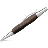 Faber-Castell Design E-Motion Dark Brown with Chrome Ballpoint Pen-Pen Boutique Ltd