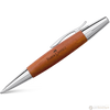 Faber-Castell E-Motion, Pearwood, Brown/Chrome Ballpoint Pen-Pen Boutique Ltd