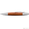 Faber-Castell E-Motion, Pearwood, Brown/Chrome Ballpoint Pen - Pen Boutique Ltd
